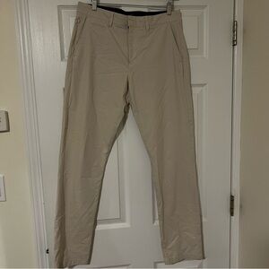 J. Crew Pants Mens 32 X 32 Beige Khaki 770 Straight Fit Tech Stretch Performance